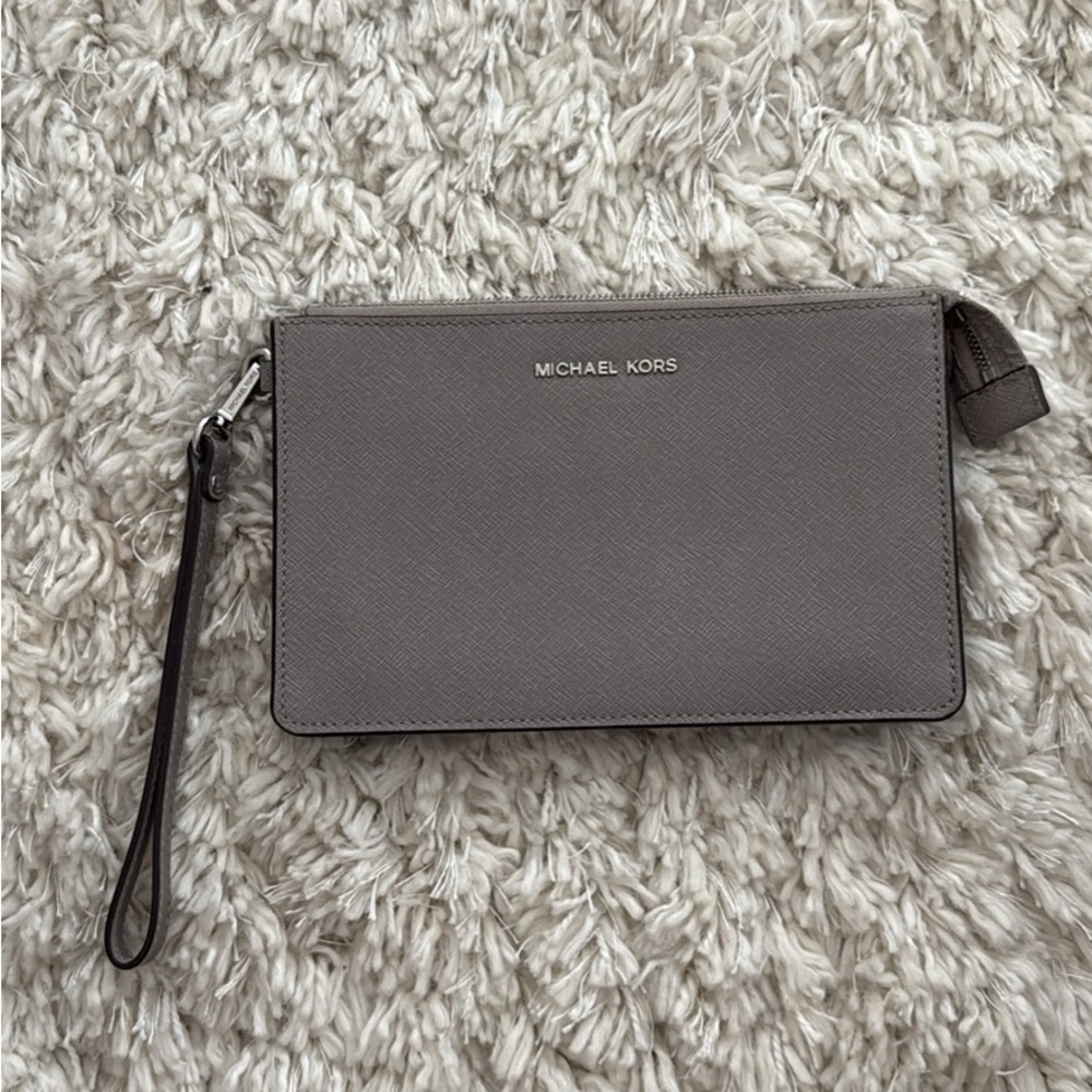 Michael Kors Gray Wristlet